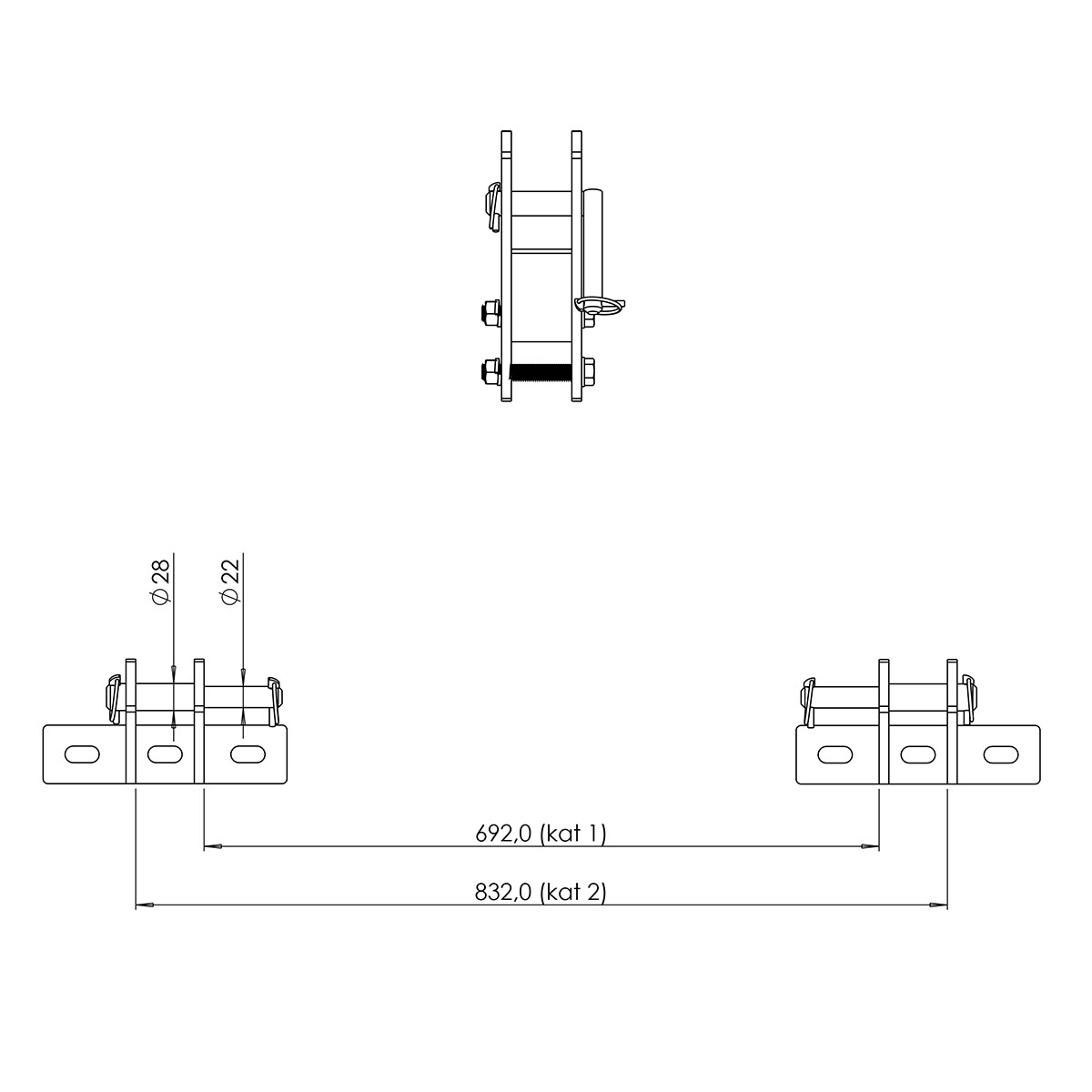 Kellfri Adapter von Dreipunkt auf Euro/Trima – Bild 3