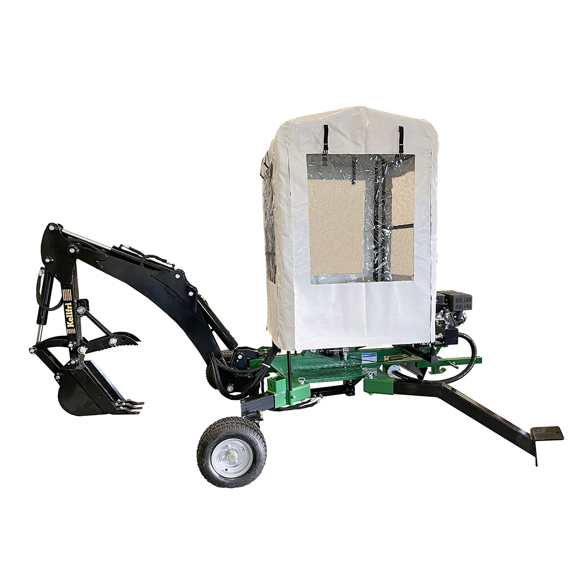Kellfri Anbaubagger für Quad inkl. Kabine